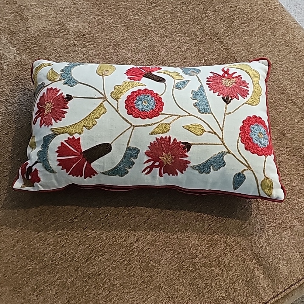 Embroidered accent pillow from kohls